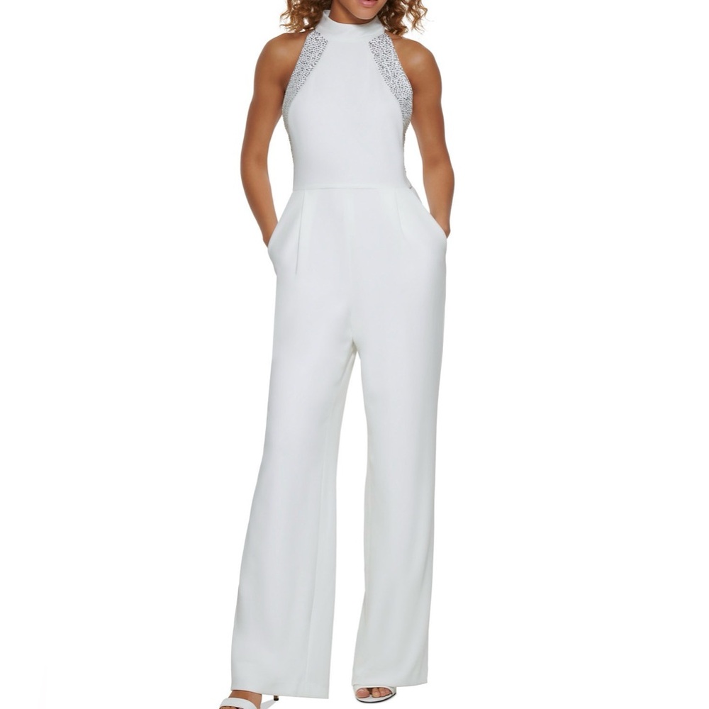 CALVIN KLEIN - Elegant White Jumpsuit